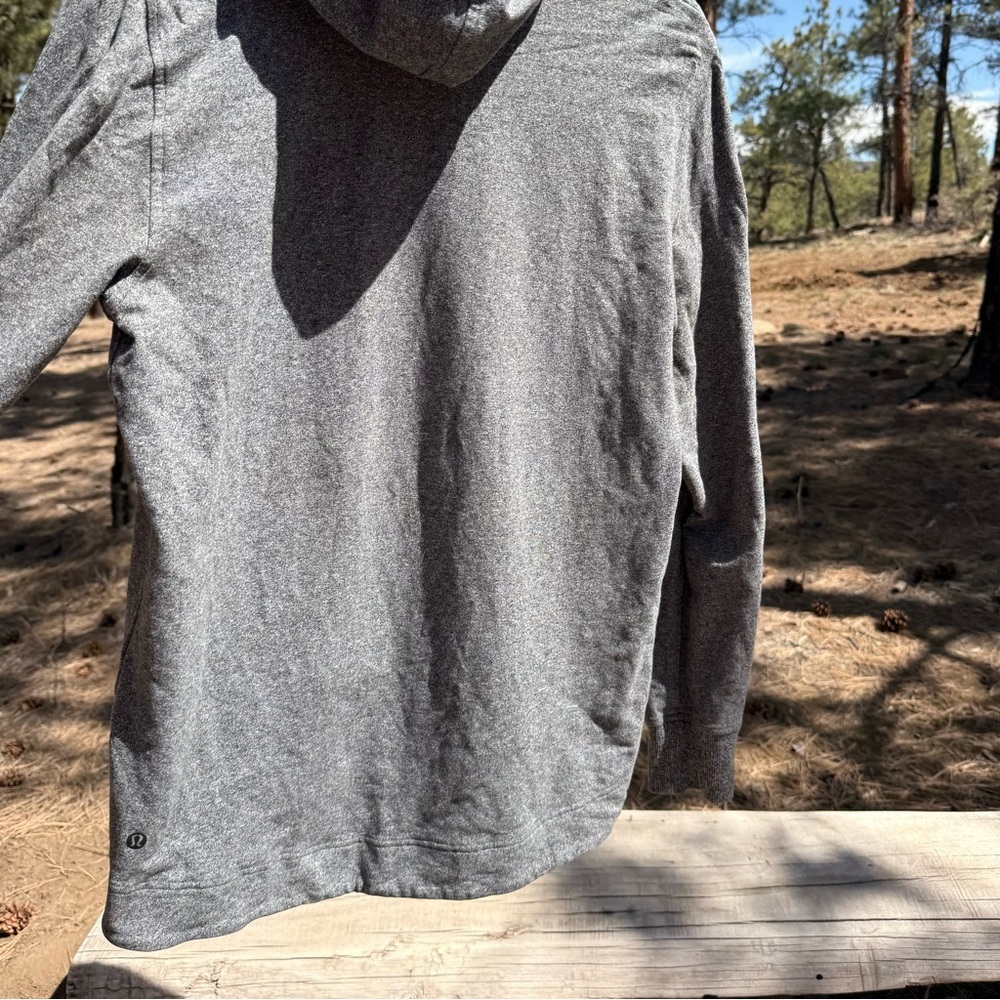 Lululemon Split Pullover Size 8, Dark Heathered G… - image 3